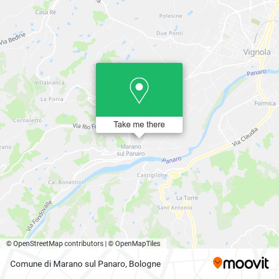 Comune di Marano sul Panaro map
