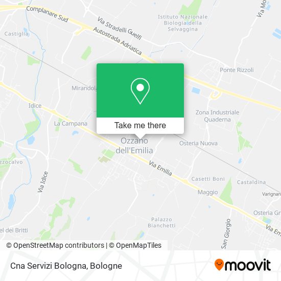 Cna Servizi Bologna map