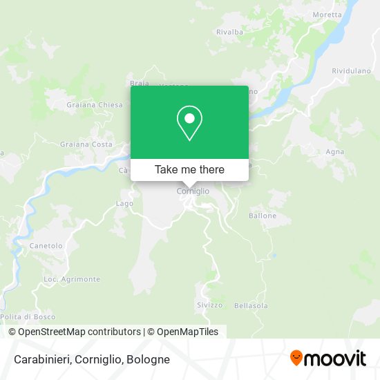 Carabinieri, Corniglio map