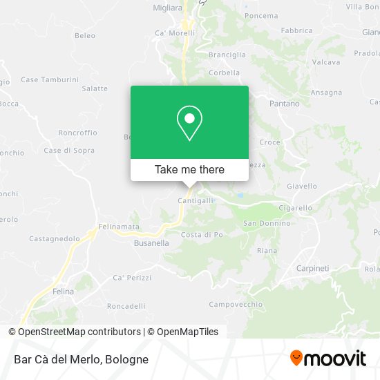 Bar Cà del Merlo map