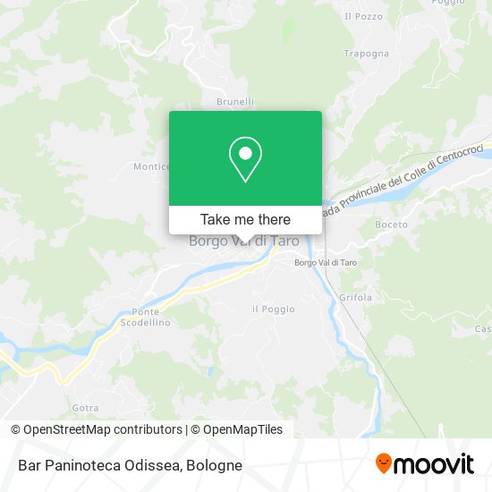 Bar Paninoteca Odissea map