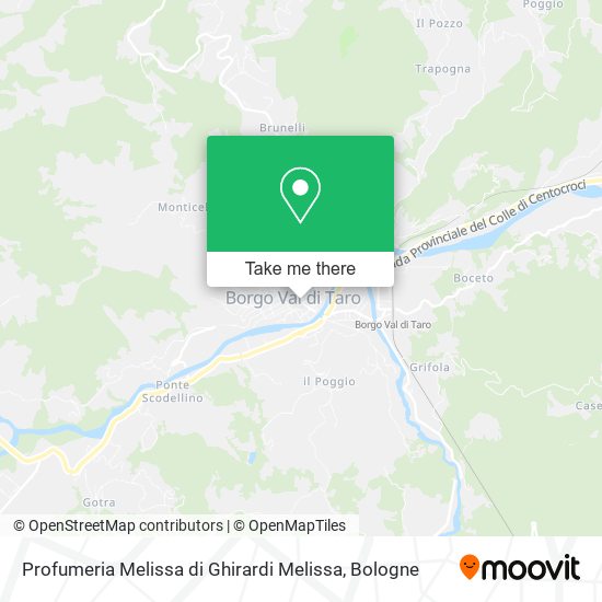 Profumeria Melissa di Ghirardi Melissa map