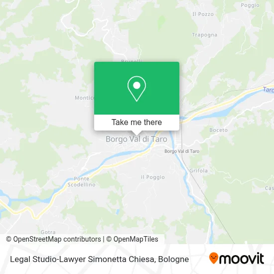 Legal Studio-Lawyer Simonetta Chiesa map