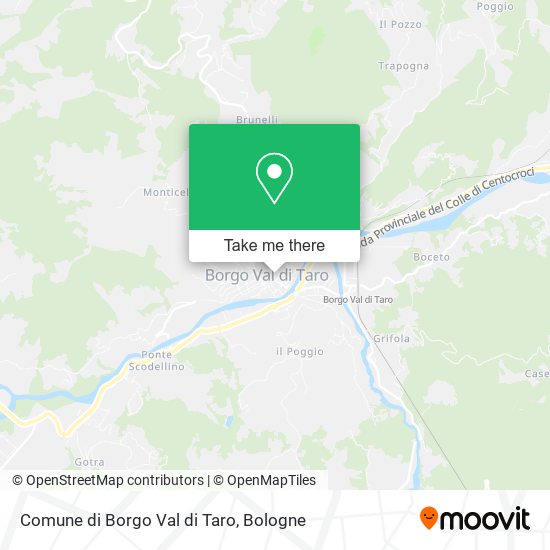 Comune di Borgo Val di Taro map