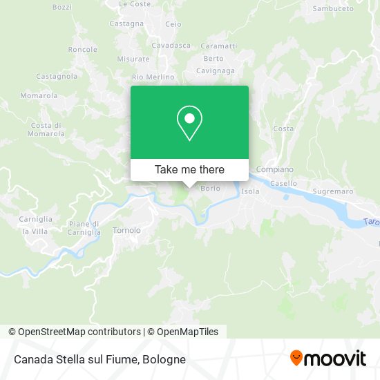Canada Stella sul Fiume map