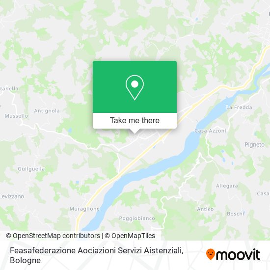 Feasafederazione Aociazioni Servizi Aistenziali map