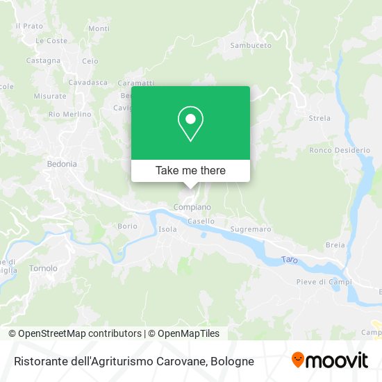 Ristorante dell'Agriturismo Carovane map