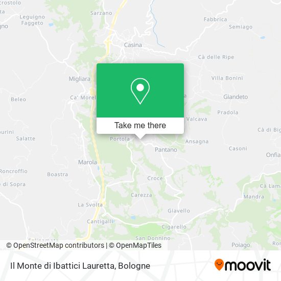 Il Monte di Ibattici Lauretta map