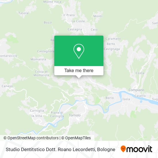 Studio Dentitstico Dott. Roano Lecordetti map