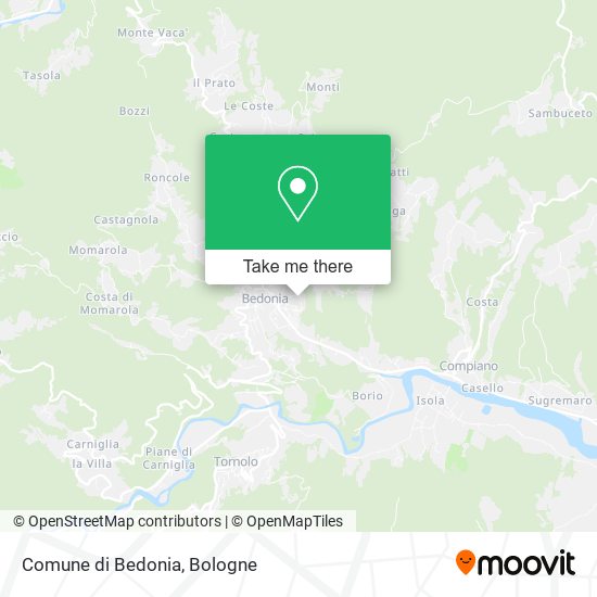 Comune di Bedonia map
