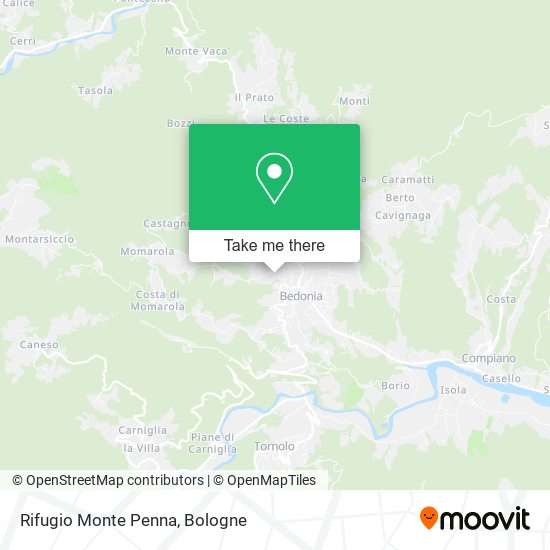 Rifugio Monte Penna map