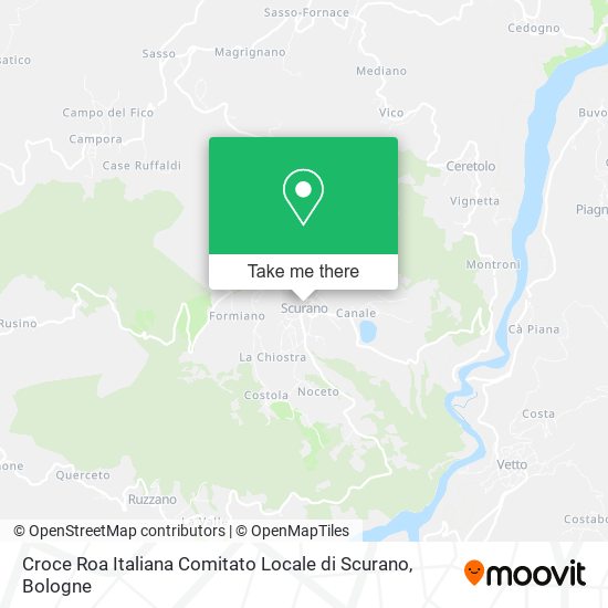 Croce Roa Italiana Comitato Locale di Scurano map