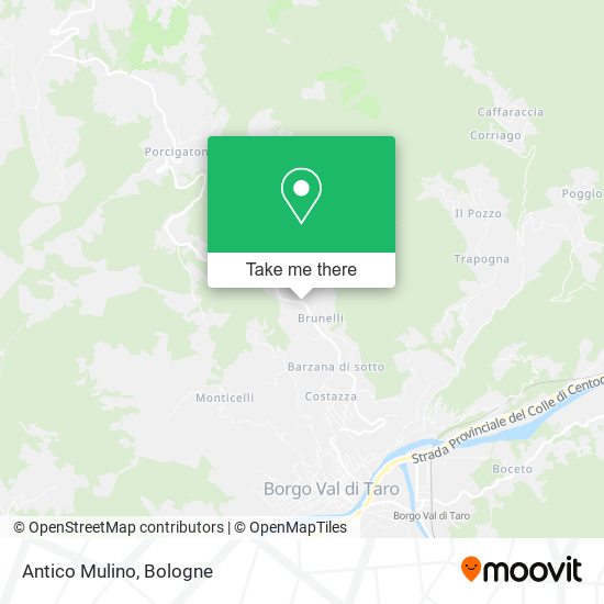 Antico Mulino map
