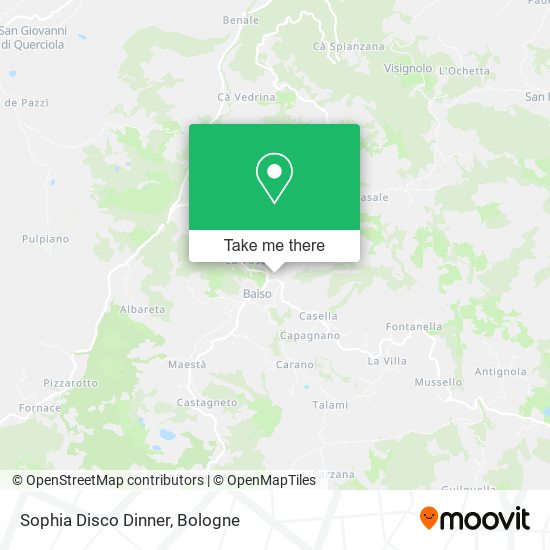Sophia Disco Dinner map