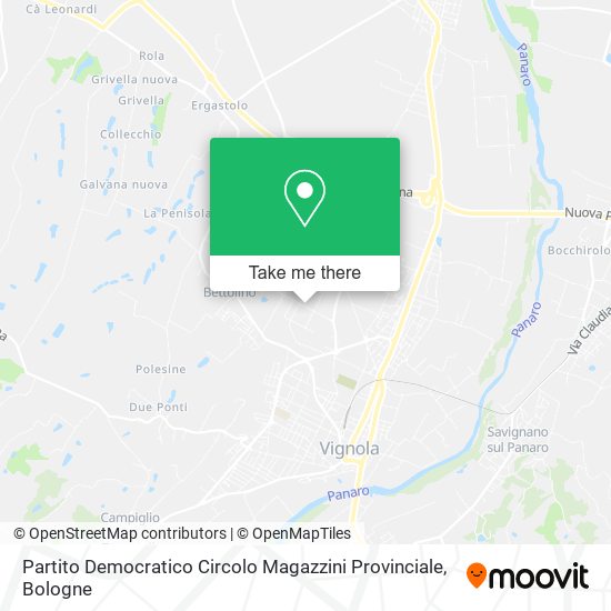 Partito Democratico Circolo Magazzini Provinciale map