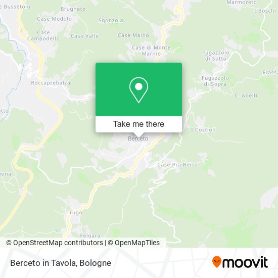 Berceto in Tavola map