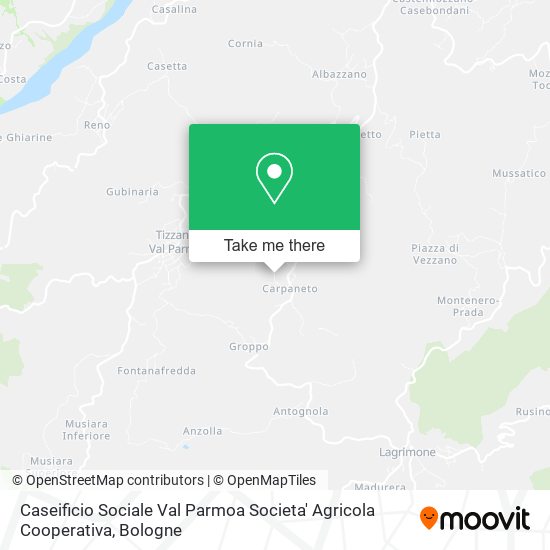 Caseificio Sociale Val Parmoa Societa' Agricola Cooperativa map