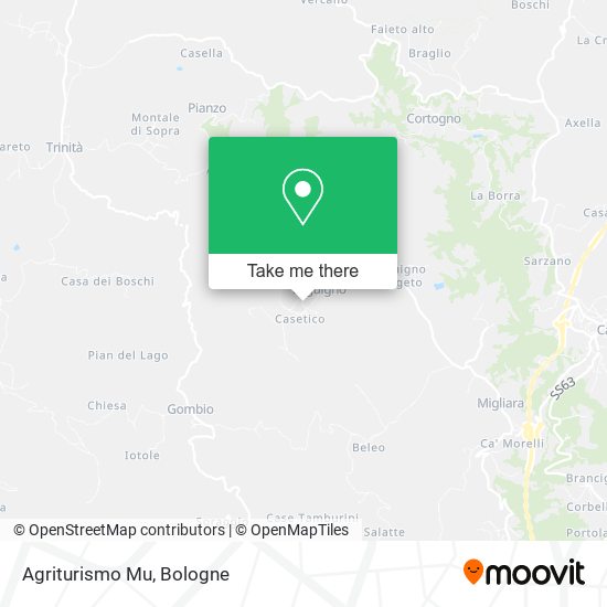 Agriturismo Mu map