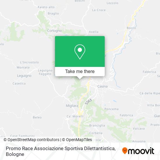 Promo Race Associazione Sportiva Dilettantistica map