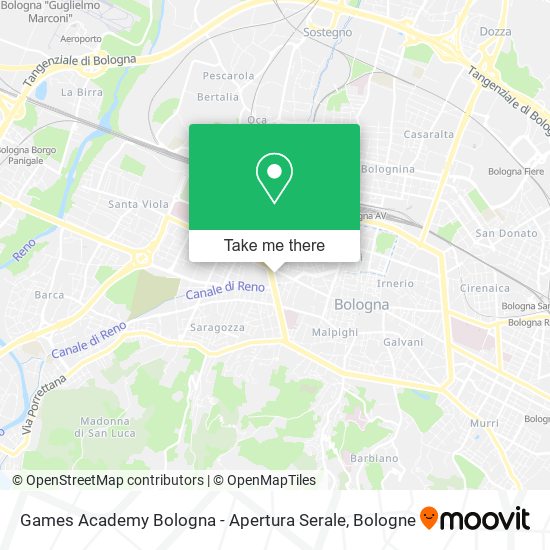 Games Academy Bologna - Apertura Serale map