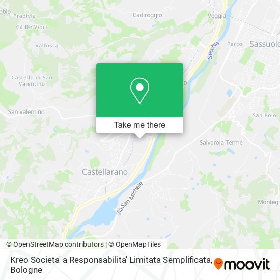 Kreo Societa' a Responsabilita' Limitata Semplificata map