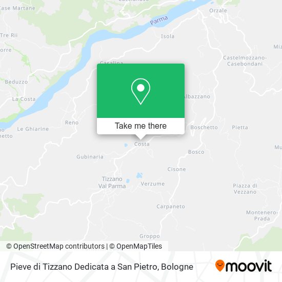 Pieve di Tizzano Dedicata a San Pietro map