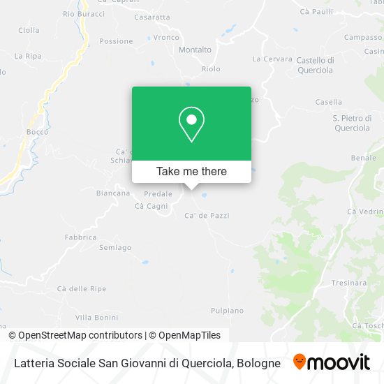 Latteria Sociale San Giovanni di Querciola map