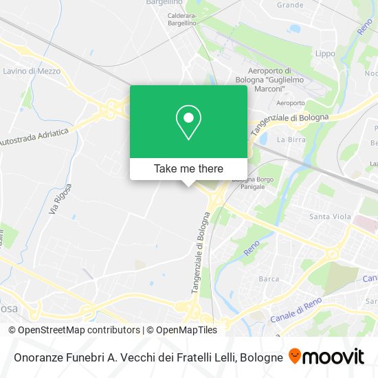 Onoranze Funebri A. Vecchi dei Fratelli Lelli map