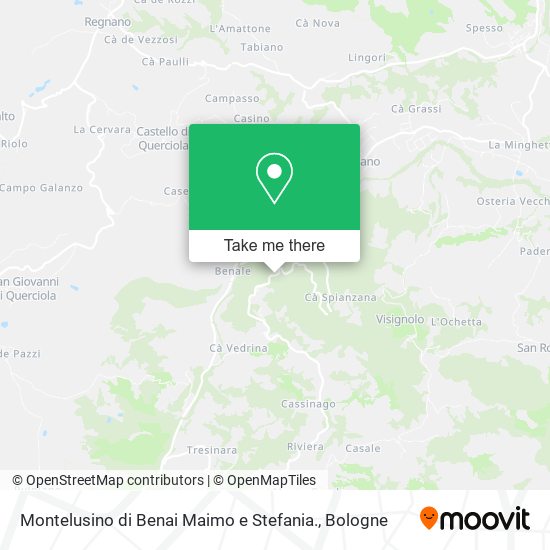 Montelusino di Benai Maimo e Stefania. map
