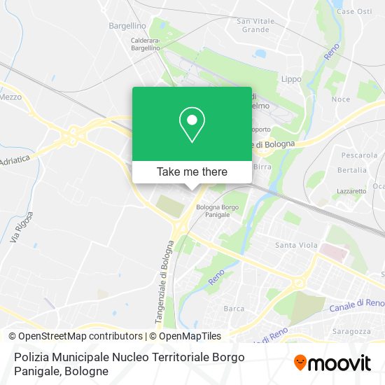 Polizia Municipale Nucleo Territoriale Borgo Panigale map