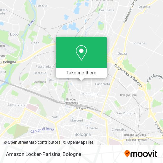 Amazon Locker-Parisina map