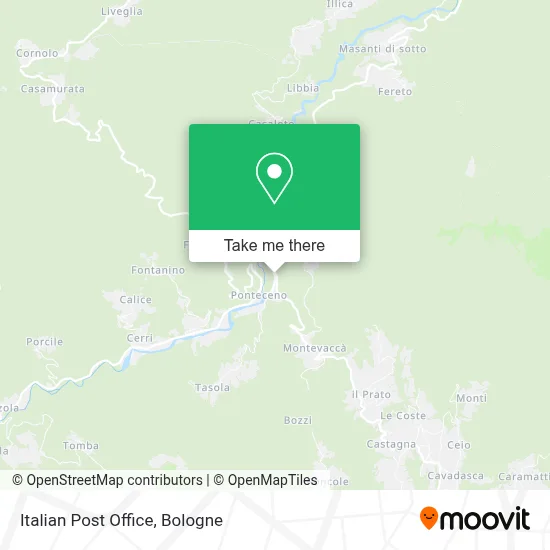 Italian Post Office map