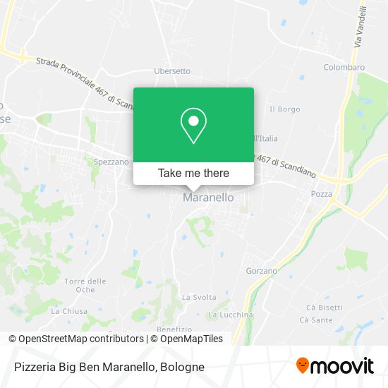 Pizzeria Big Ben Maranello map