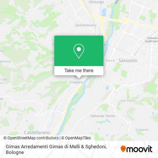 Gimas Arredamenti Gimas di Melli & Sghedoni map