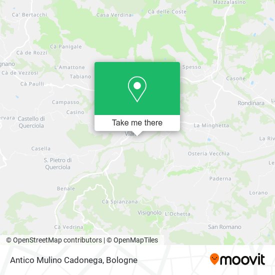 Antico Mulino Cadonega map