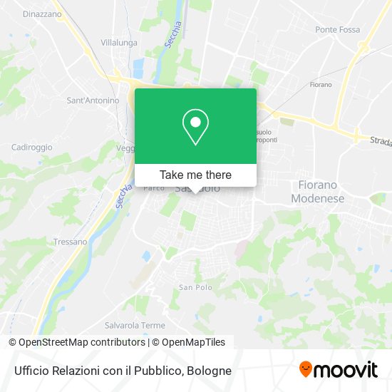 Ufficio Relazioni con il Pubblico map