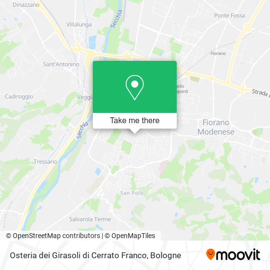 Osteria dei Girasoli di Cerrato Franco map