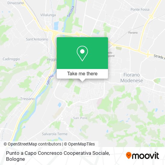 Punto a Capo Concresco Cooperativa Sociale map