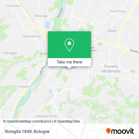 Roteglia 1848 map