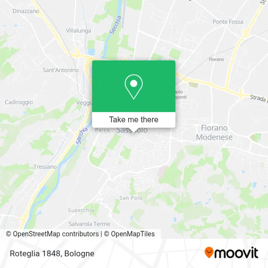 Roteglia 1848 map