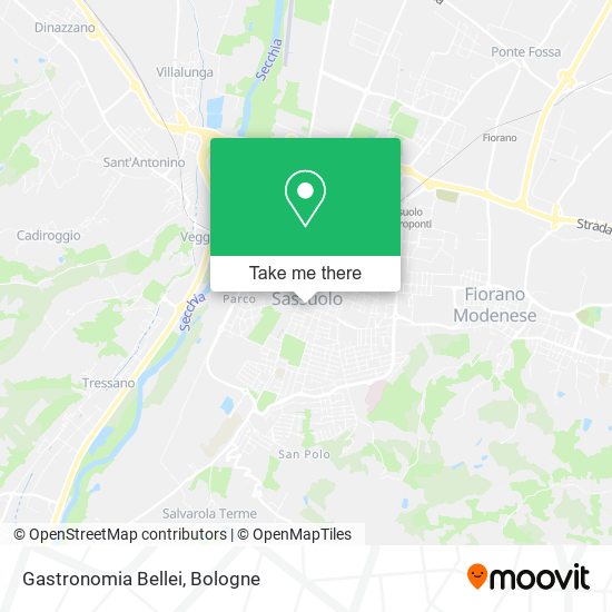 Gastronomia Bellei map