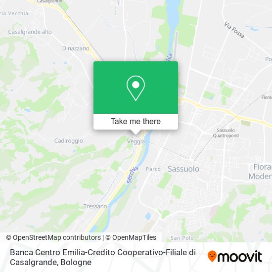 Banca Centro Emilia-Credito Cooperativo-Filiale di Casalgrande map