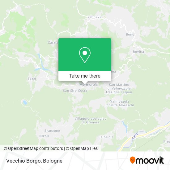 Vecchio Borgo map