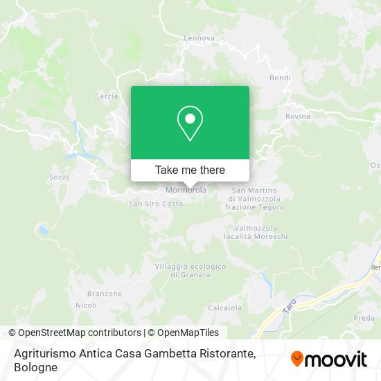 Agriturismo Antica Casa Gambetta Ristorante map