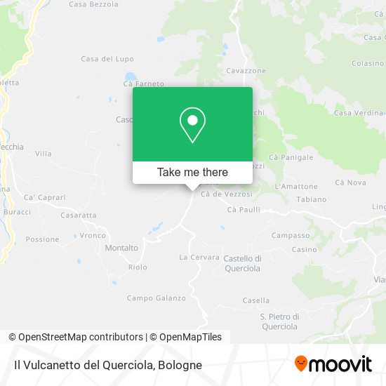 Il Vulcanetto del Querciola map