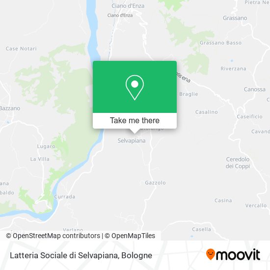 Latteria Sociale di Selvapiana map