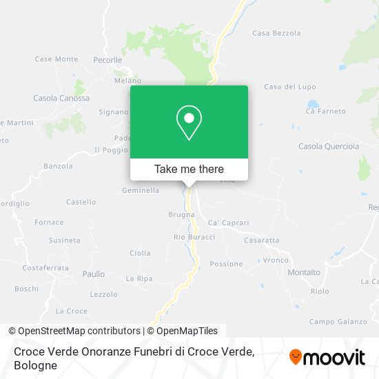 Croce Verde Onoranze Funebri di Croce Verde map