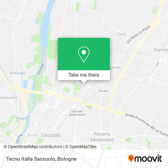 Tecno Italia Sassuolo map