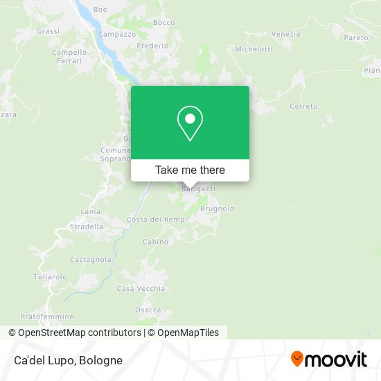 Ca'del Lupo map