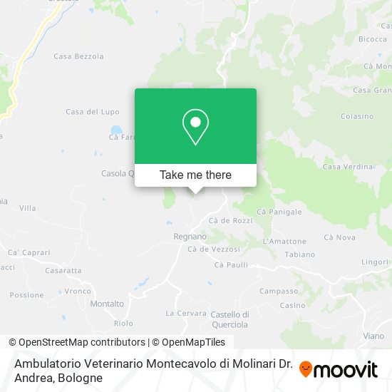 Ambulatorio Veterinario Montecavolo di Molinari Dr. Andrea map